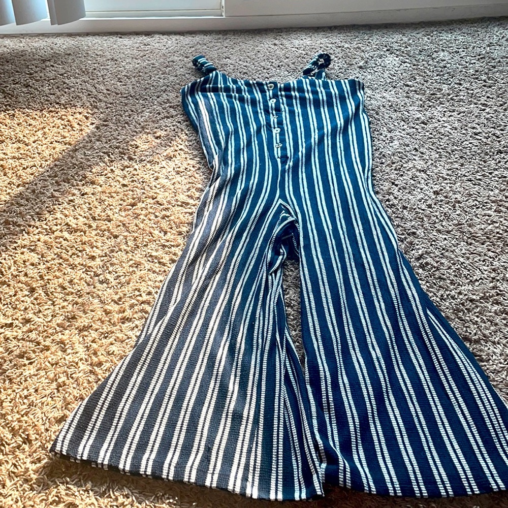 Navy blue one piece jumpsuit